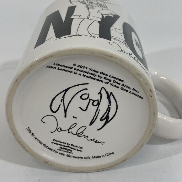 John Lennon New York NYC Power To The People Coffee Tea Cup Mug 2011 - Picture 4 of 5